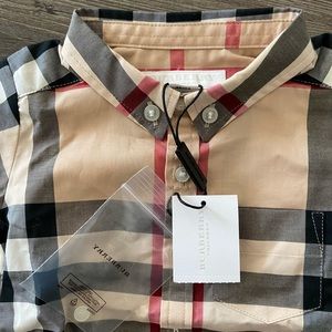 Burberry boys dress shirt